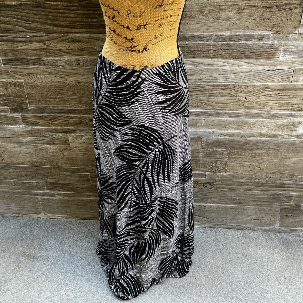 Tropical Printed Maxi Skirt
